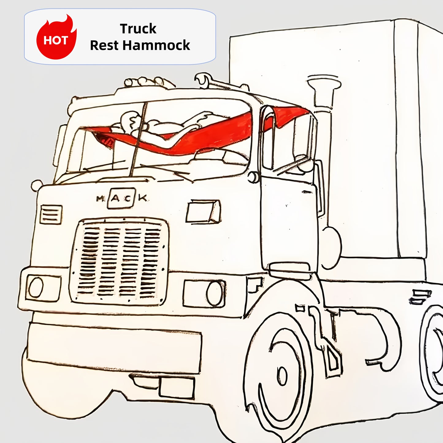 Heavy Duty Semi Truck Hammock 150kg Capacity Portable Bed