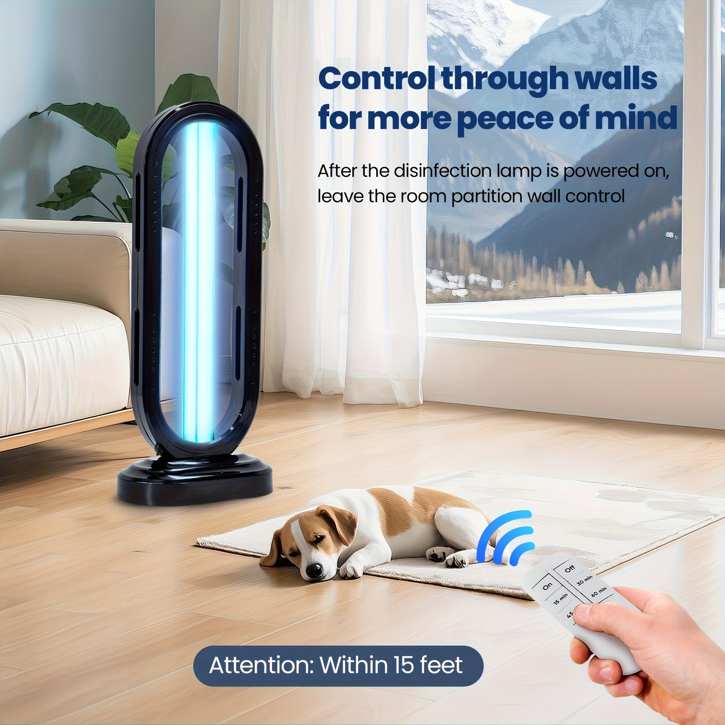 Portable UV Ozone Lamp for Home and Travel Purification