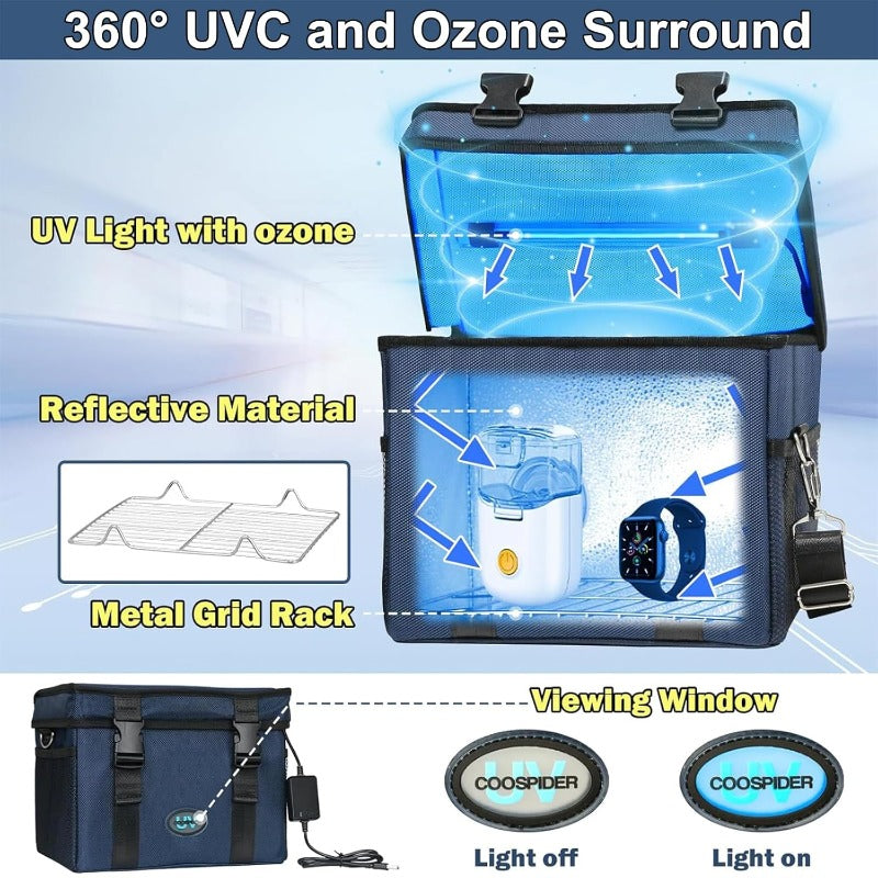 Portable UVC Sanitizer Box With Timer And USB Power