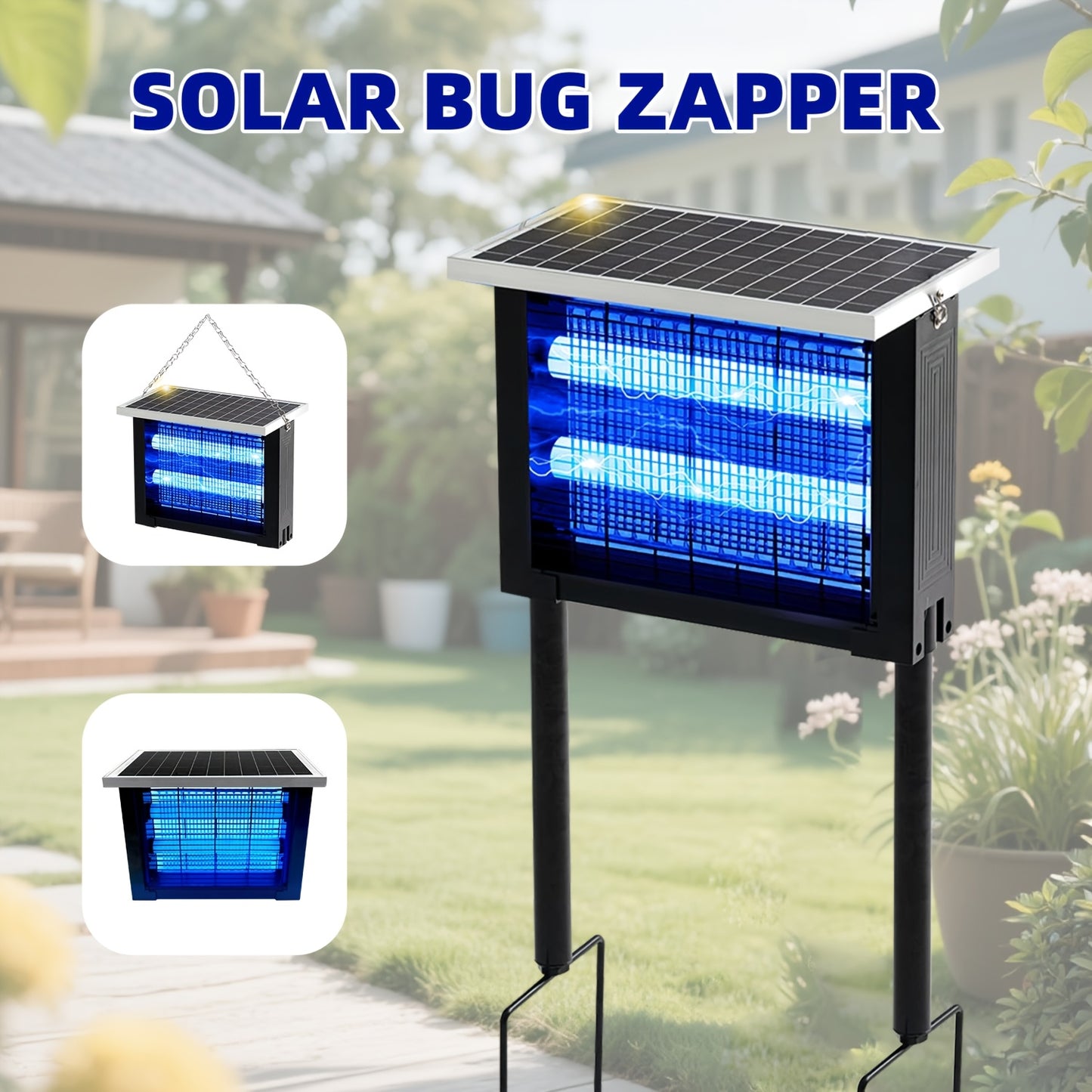 Solar Bug Zapper USB Charging Dual Mode Pest Control