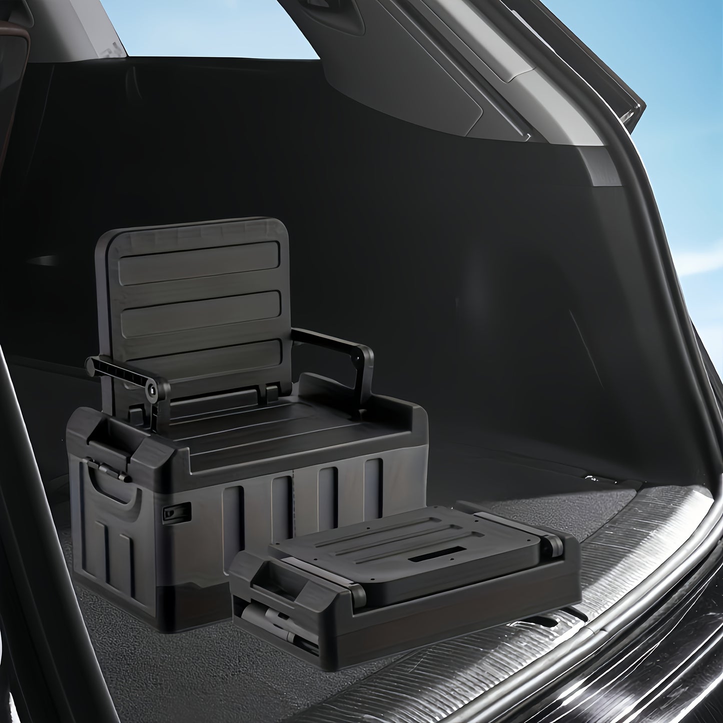 Foldable Car Storage Box Capacity Organizer For Travel
