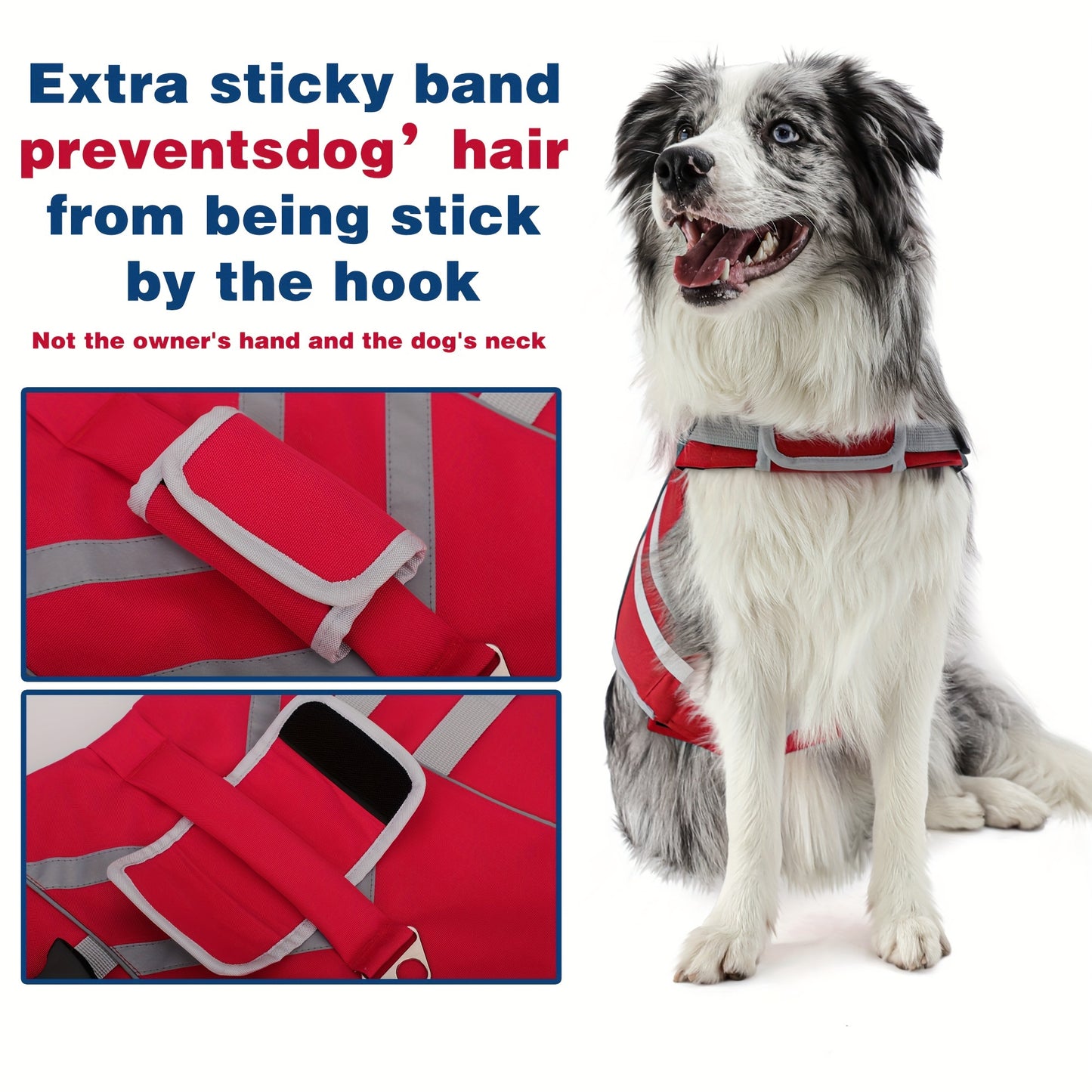 Paiaite Reflective Dog Life Jacket With Handle D Ring
