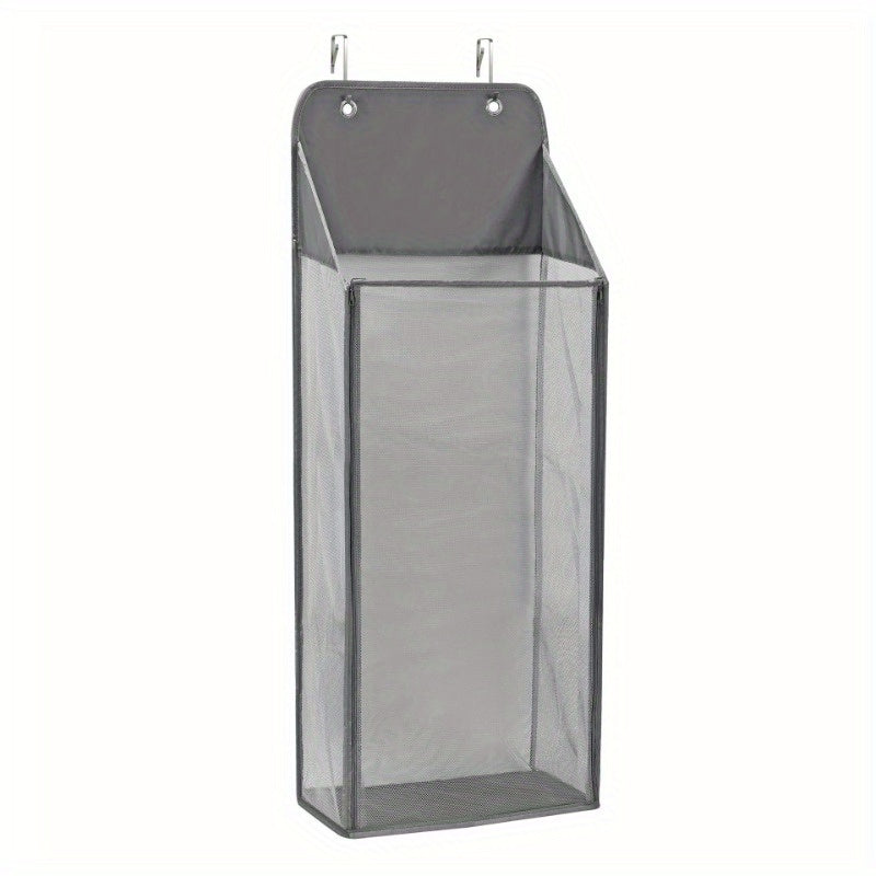 Over The Door Laundry Hamper With Zipper Mesh Organizer