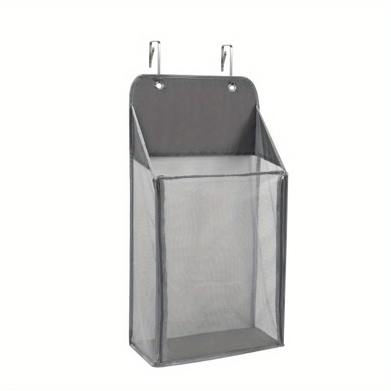 Over The Door Laundry Hamper With Zipper Mesh Organizer