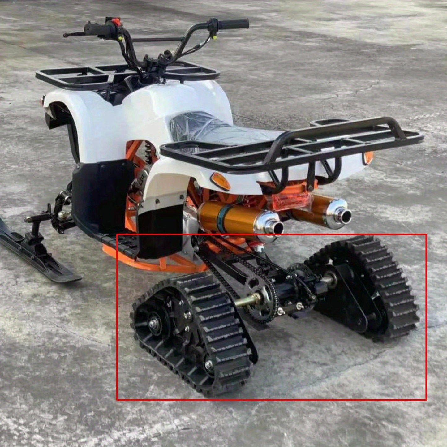 ATV Snowmobile Rear Track Assembly For All Models Traction