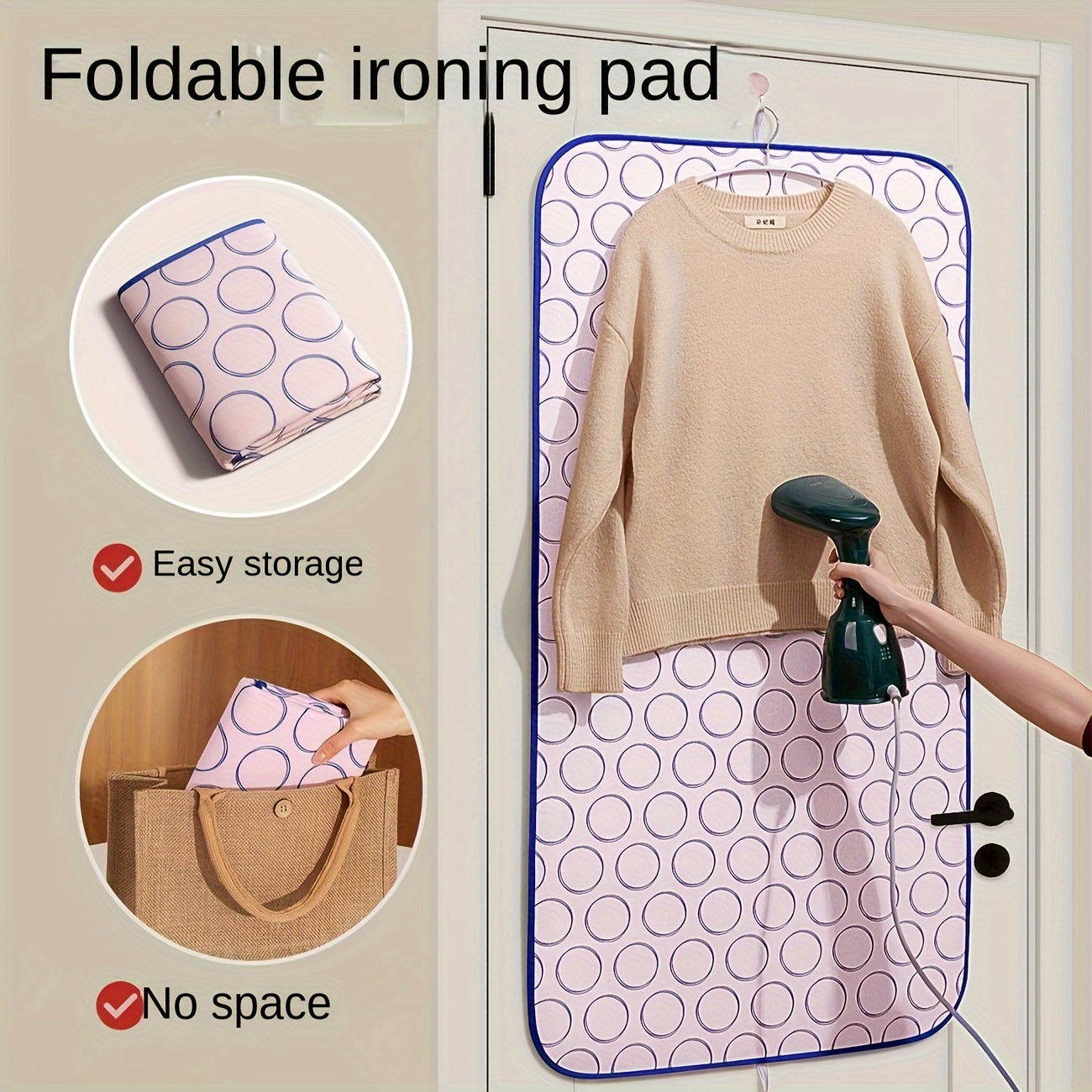 Foldable Portable Ironing Mat With Heat Insulation Travel