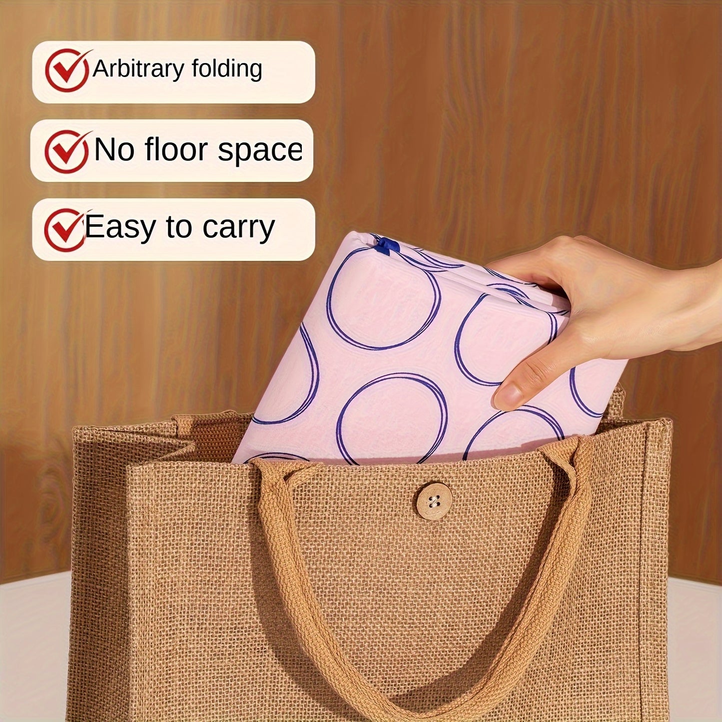 Foldable Portable Ironing Mat With Heat Insulation Travel