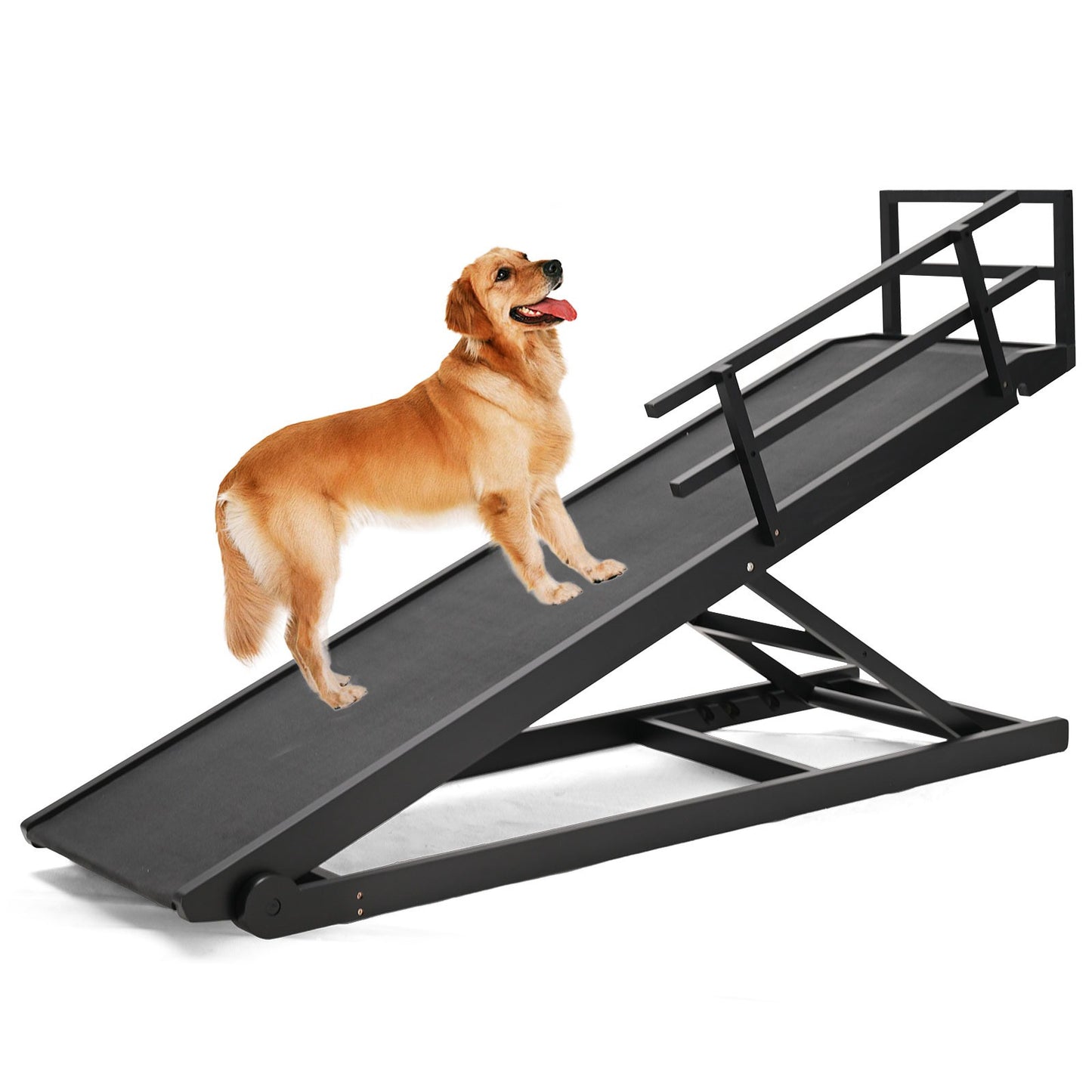 Adjustable Wooden Dog Ramp For Beds Couches And SUVs
