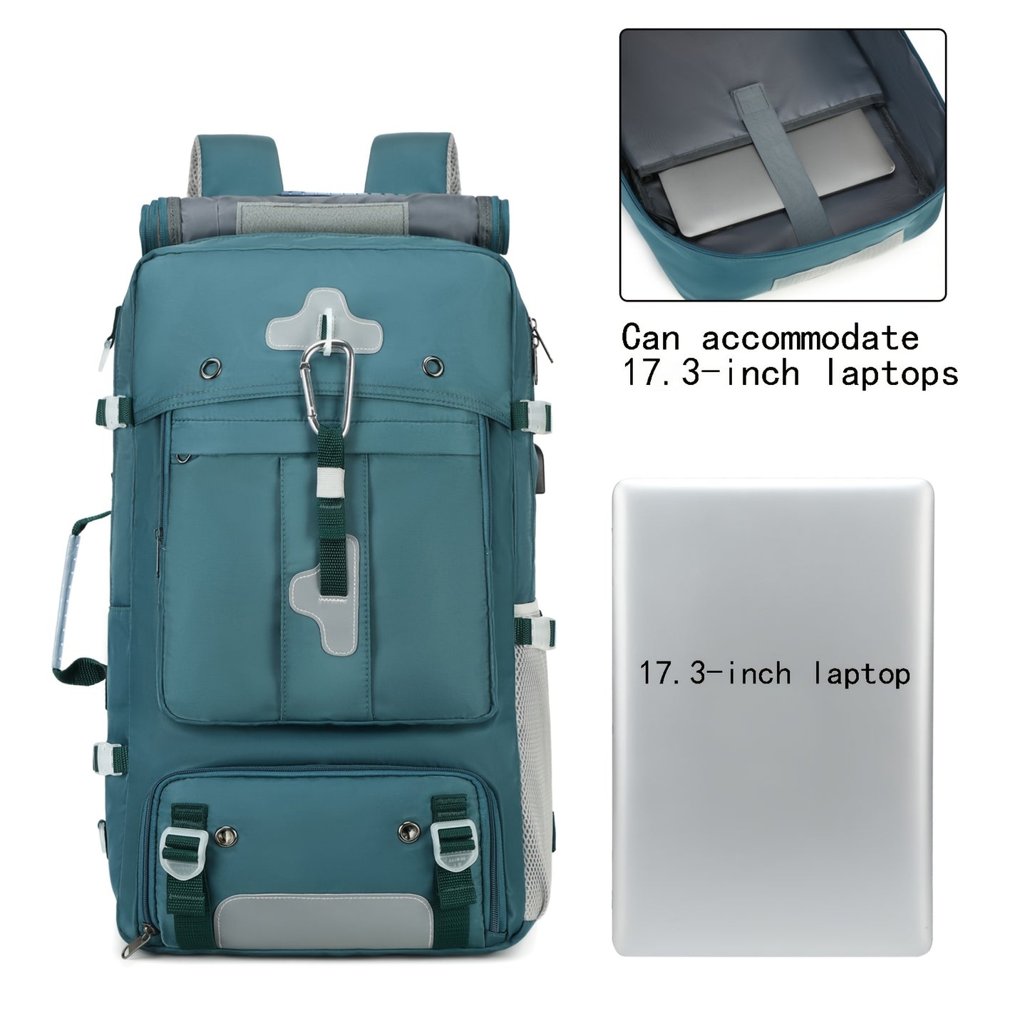Airline Approved Travel Backpack With Laptop Sleeve And USB