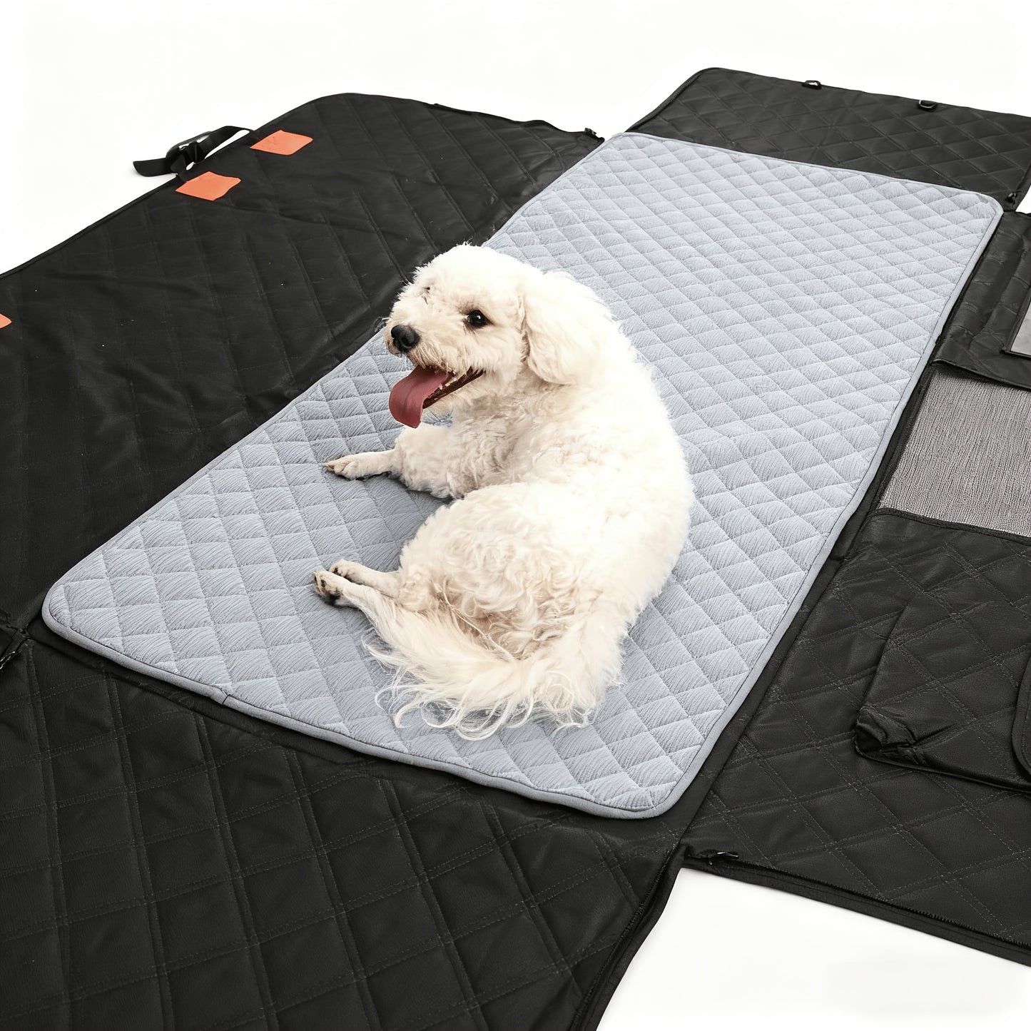 Non Slip Car Dog Seat Cushion Ergonomic Design For Comfort