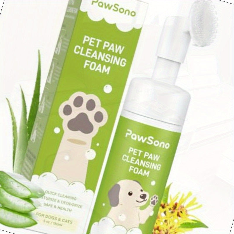 No Rinse Paw Cleaner For Dogs And Cats Scrubber Brush