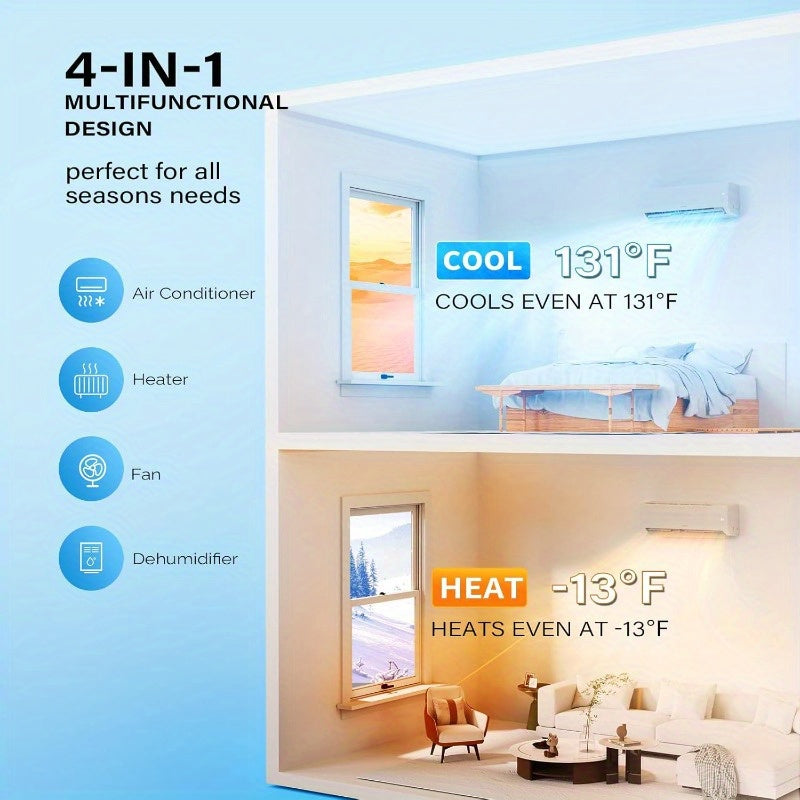 Dual Zone WiFi Mini Split Air Conditioner And Heater System