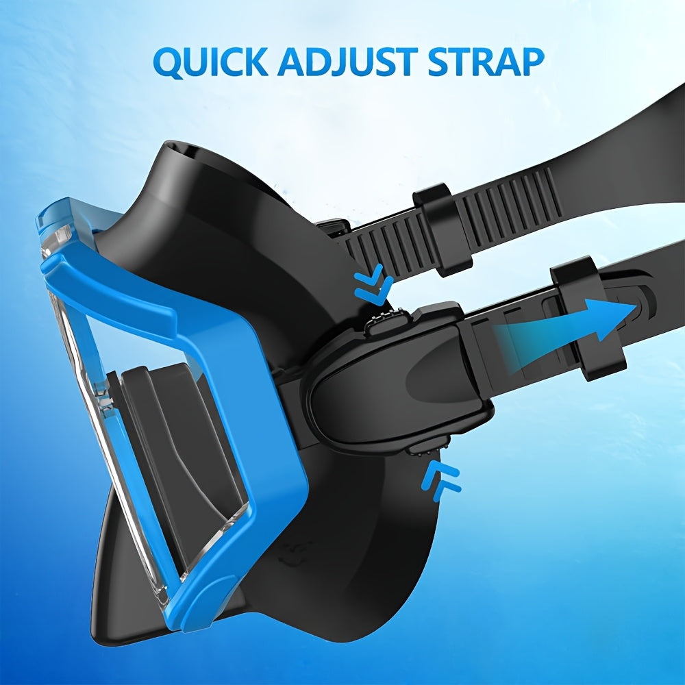 Three Window Youth Snorkeling Mask and Breathing Tube Set