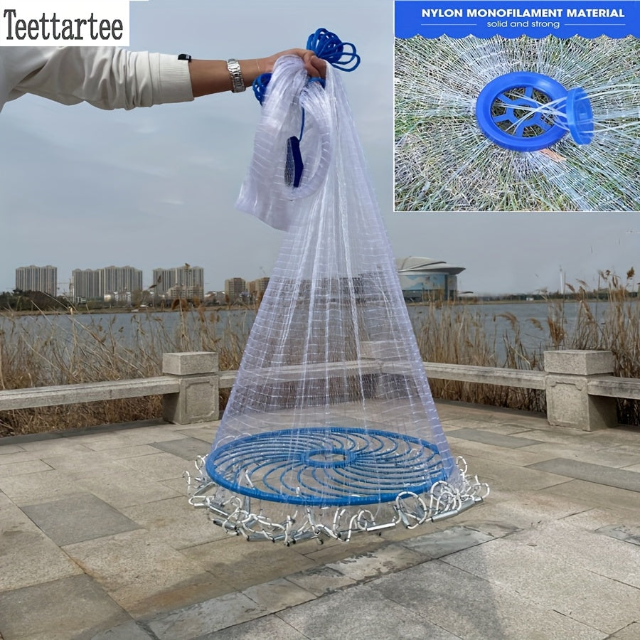 TEETTARTEE Lightweight Round Hand Trawling Net For Fishing