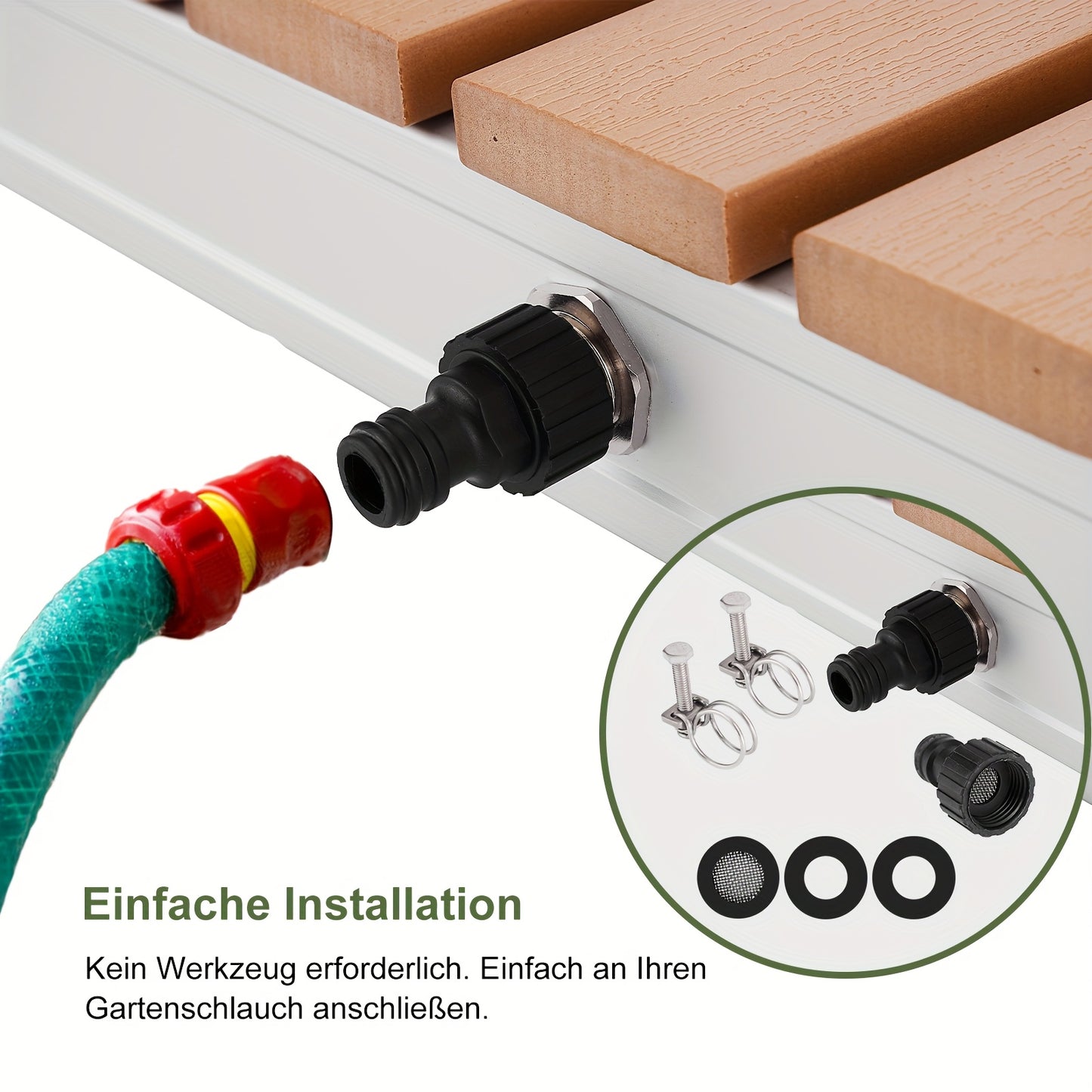 Portable Outdoor Shower Adjustable Height No Electricity