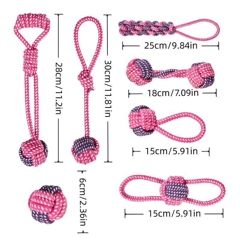 Durable Interactive Dog Training Knot Toy Indoor Play