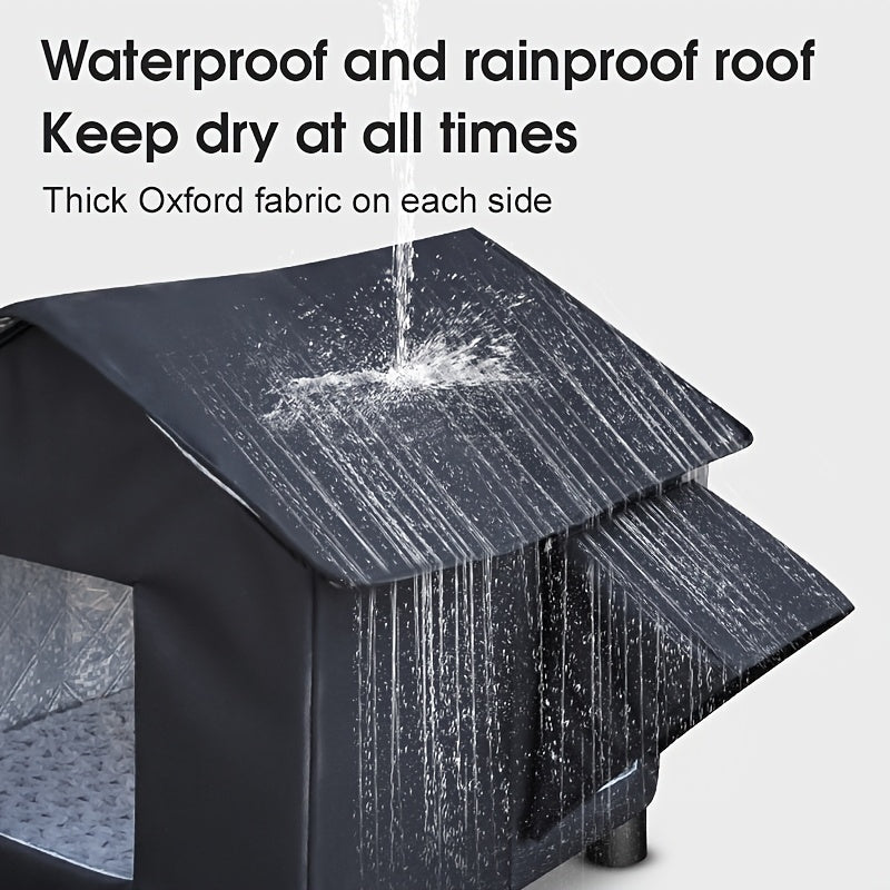 Winter Outdoor Pet Shelter For Cats And Dogs Rainproof
