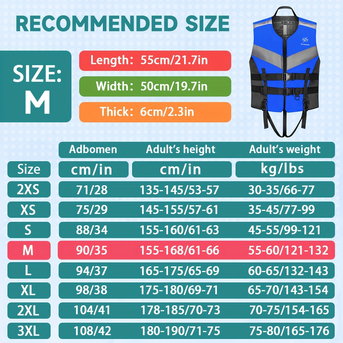HISEA Adjustable Buoyancy Vest 50N for Adults Gear Pro