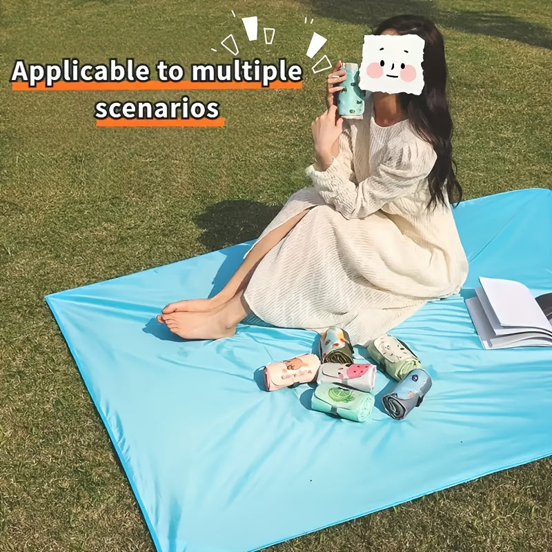 Portable Outdoor Nylon Mat With Pattern Styles For Picnics