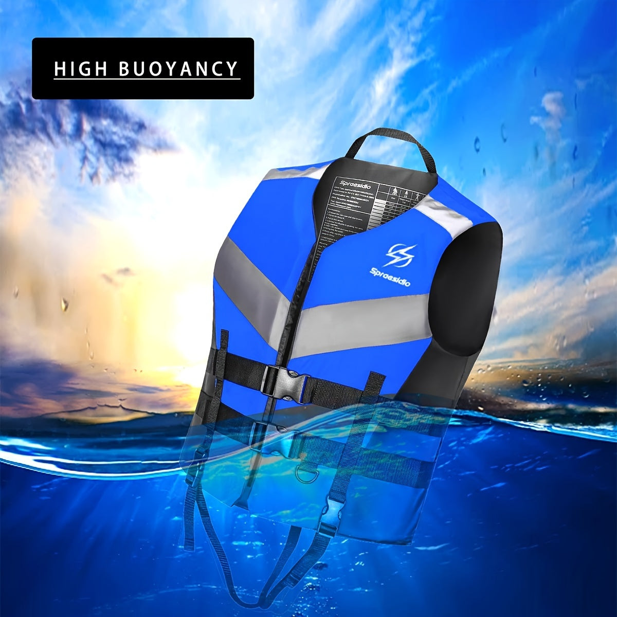 HISEA Adjustable Buoyancy Vest 50N for Adults Gear Pro