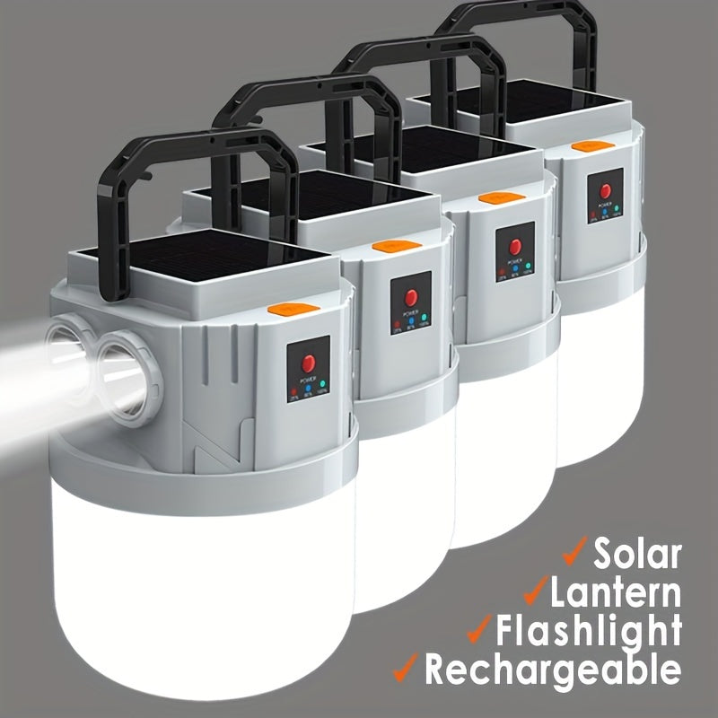 Solar Lanterns Rechargeable LED Camping Lights for Emergency Use