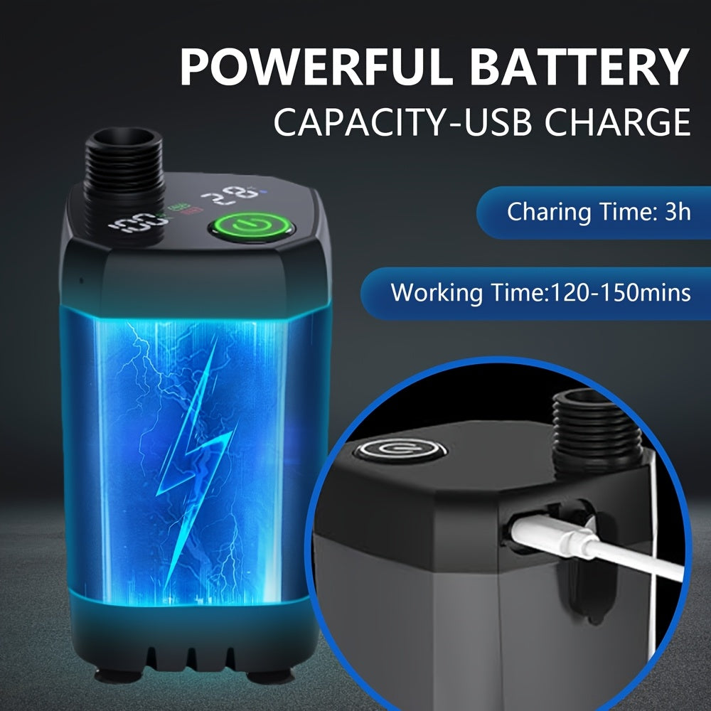 Portable Camping Shower Pump With Intelligent Display