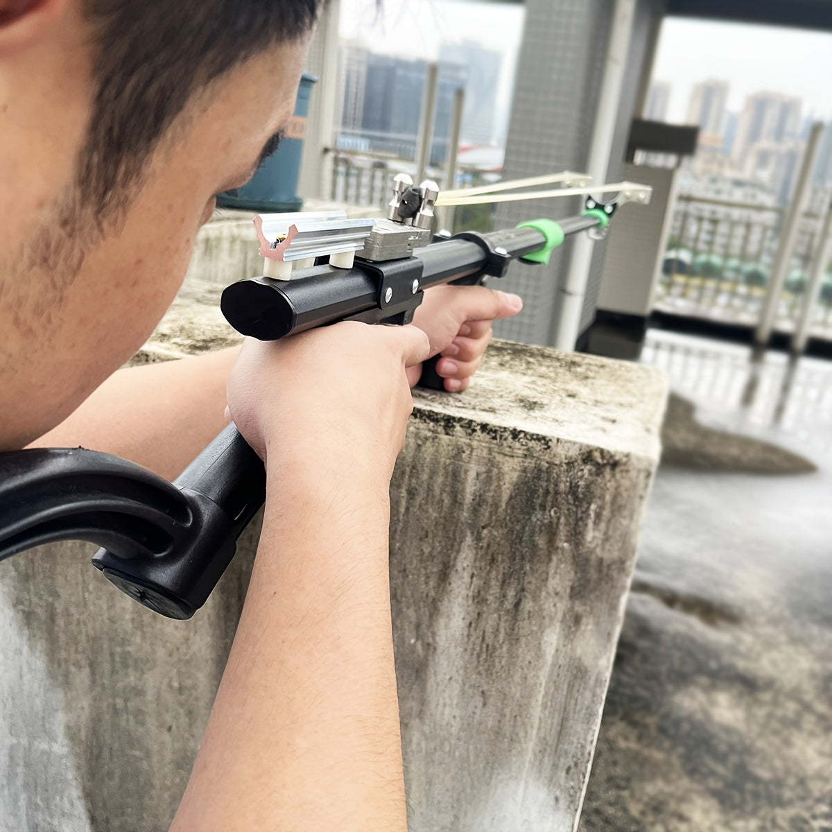 Extensible Stainless Steel Slingshot With Ergonomic Handle For Outdoor Hunting