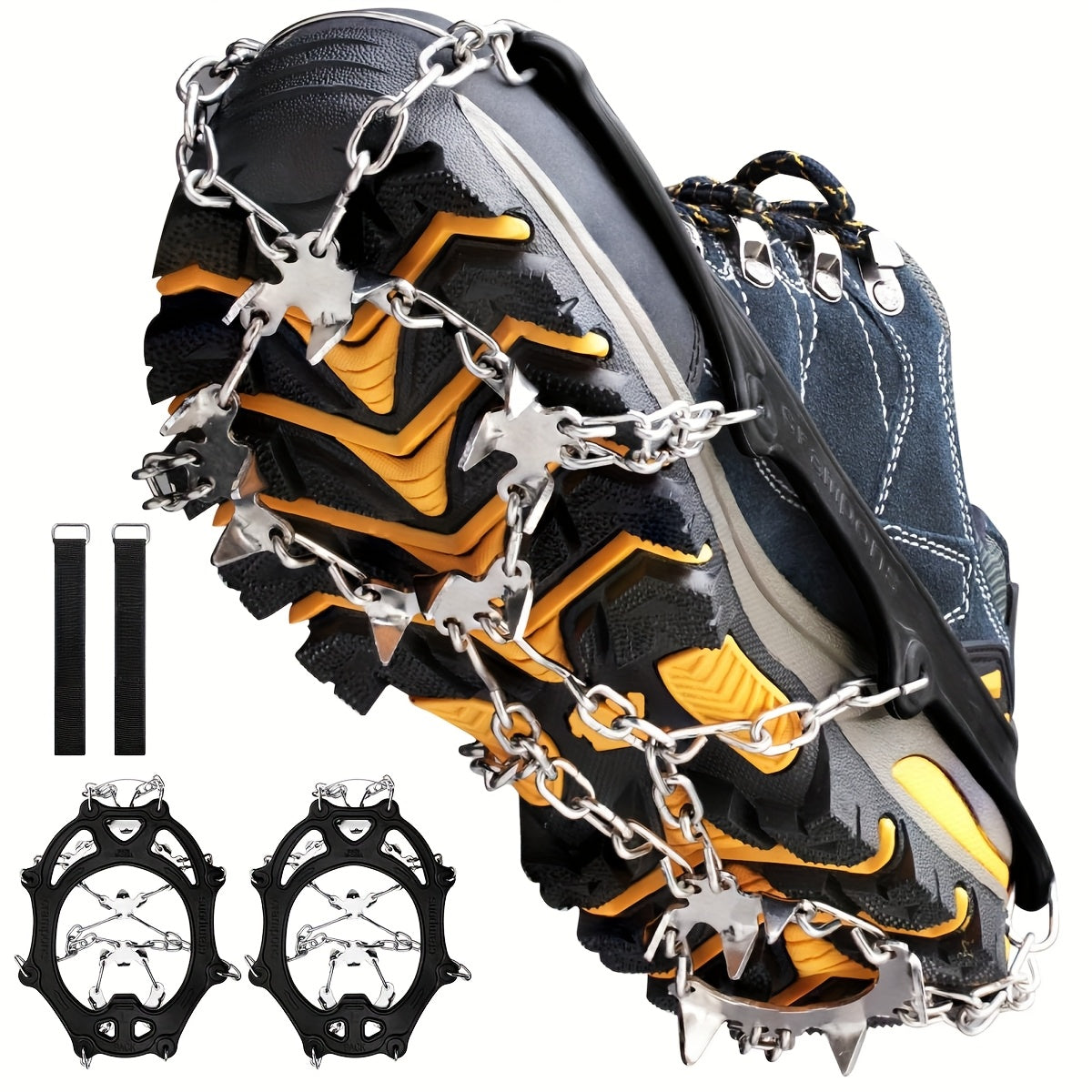 Ground Grip Crampons With Stainless Steel Spikes For Boots