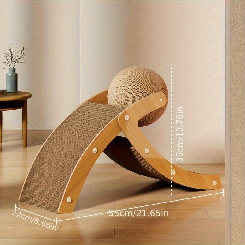 Sisal Cat Scratcher Board And Lounge Chair 2 In 1 Cat Bed