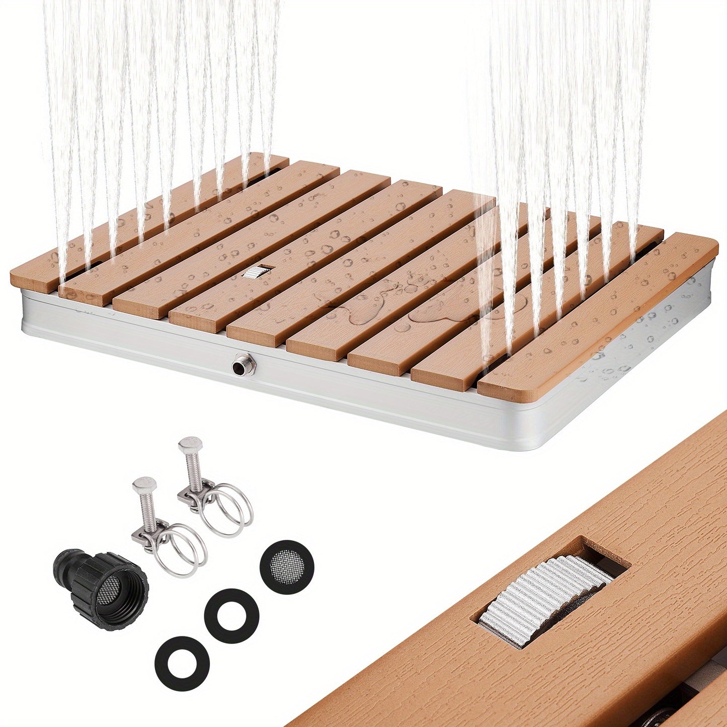 Portable Outdoor Shower Adjustable Height No Electricity