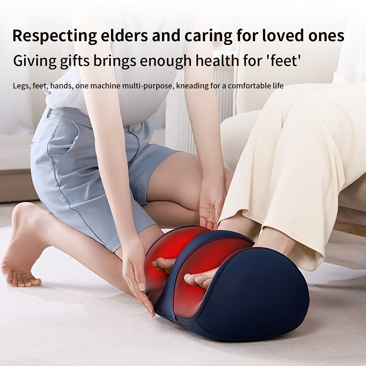MASSTECK Shiatsu Foot Massager with Heat for Relaxation