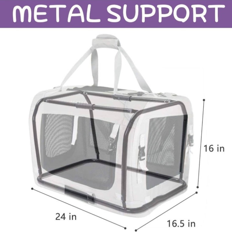 Soft Sided Portable Pet Carrier For Small Dogs And Cats Mesh