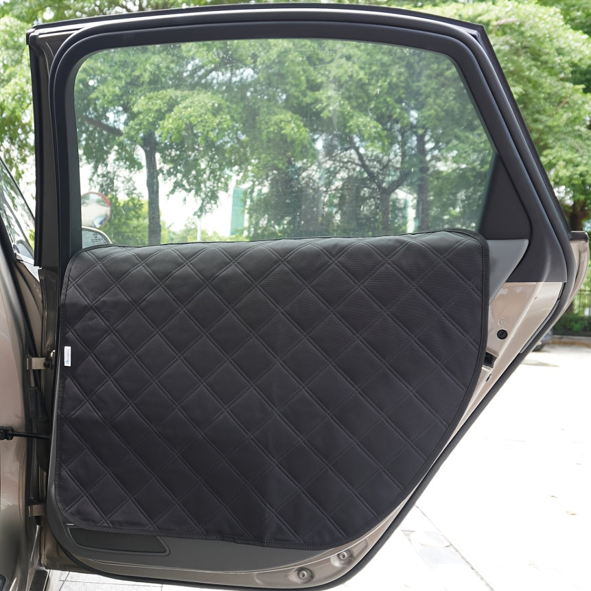 2pcs Quilted Waterproof Dog Car Door Protectors for SUVs