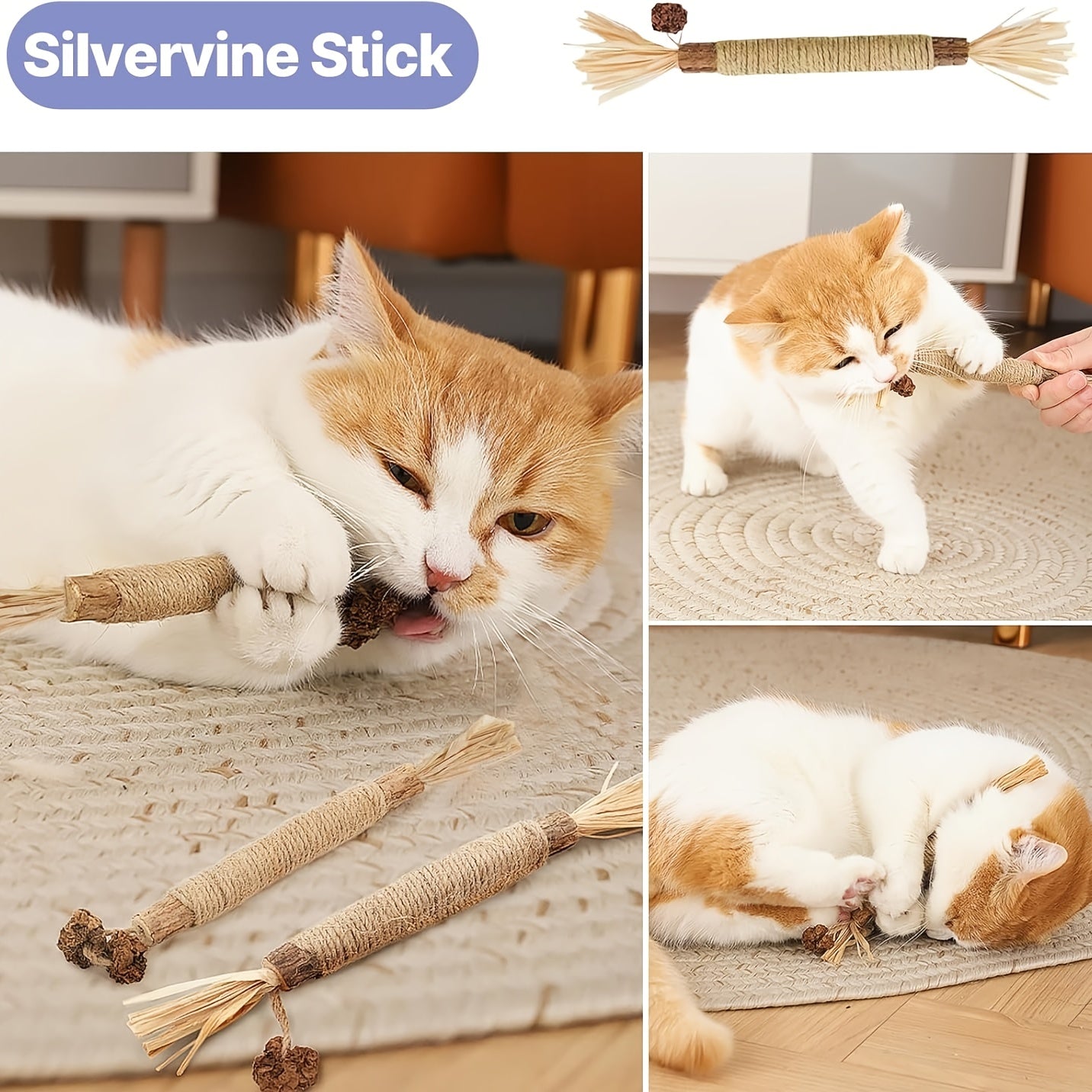 Indoor Cat Toy Set 7 Piece Enrichment Interactive Fun Toys
