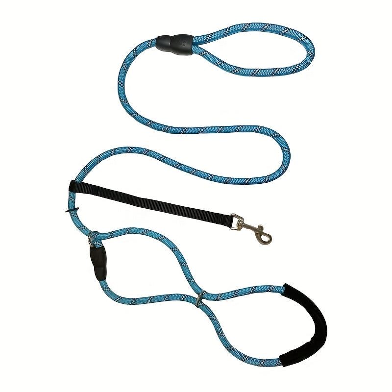 Integrated Anti-Pull Dog Leash With Bite-Resistant Rope