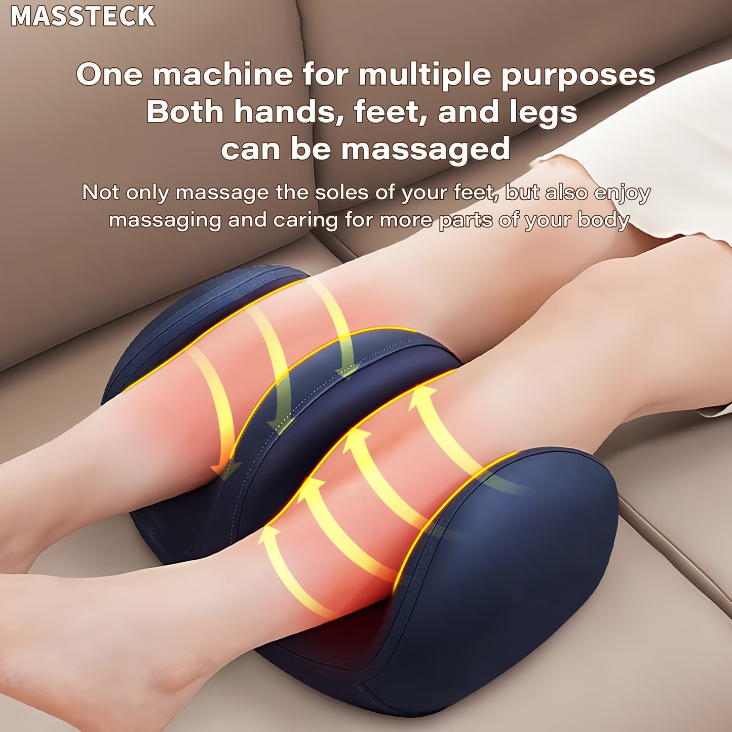 MASSTECK Shiatsu Foot Massager with Heat for Relaxation