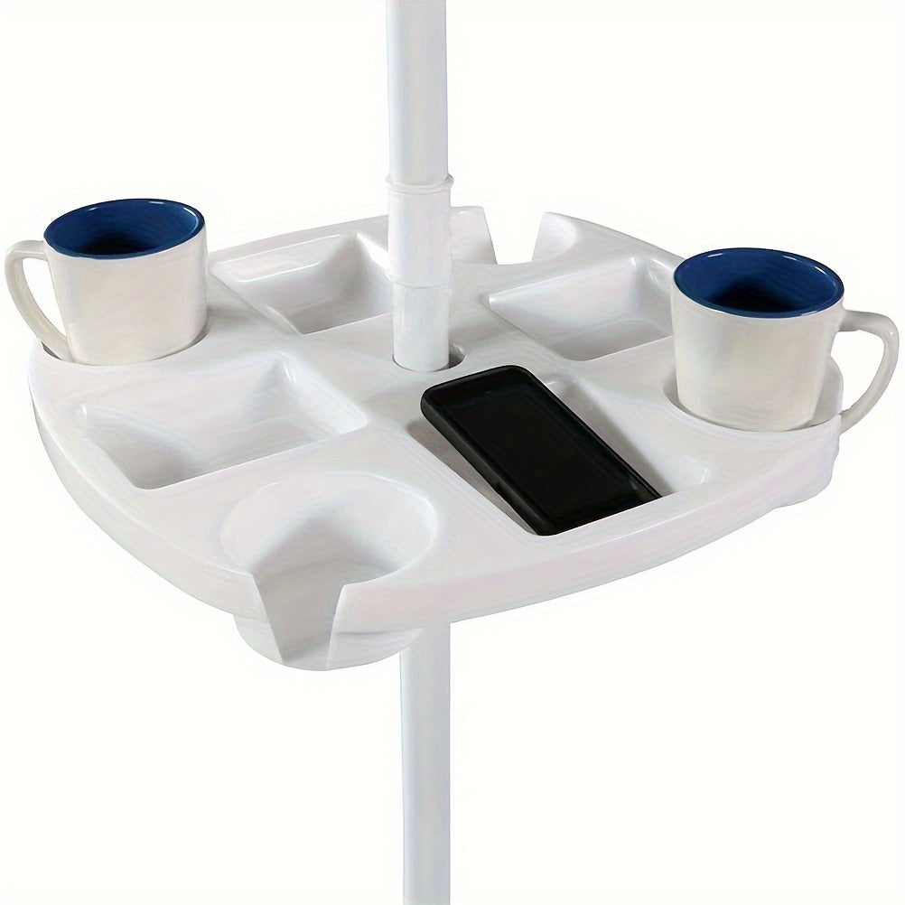 Beach Umbrella Tray with Cup Holders for Outdoor Fun