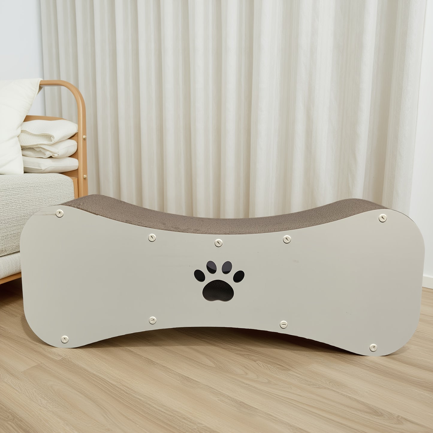 Indoor Cat Tunnel Scratching Board With Teaser Ball