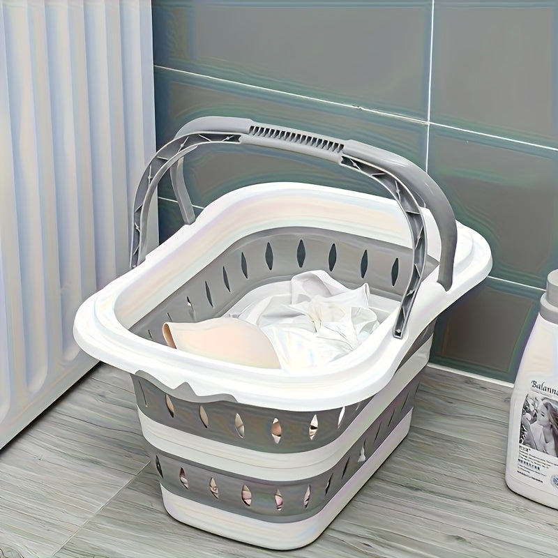 Portable Foldable Laundry Basket Wall Mount For Bathroom