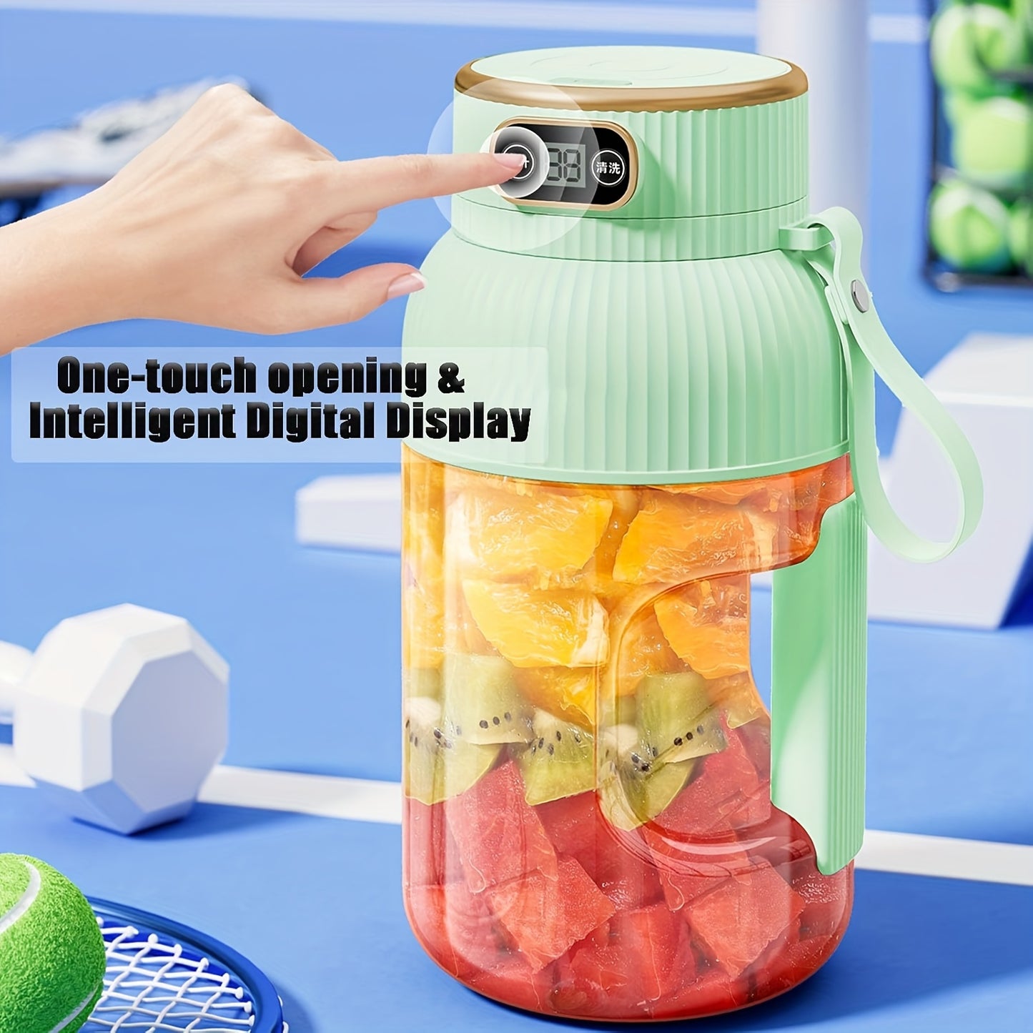 Portable Fruit Juicer Blender With Rechargeable Battery