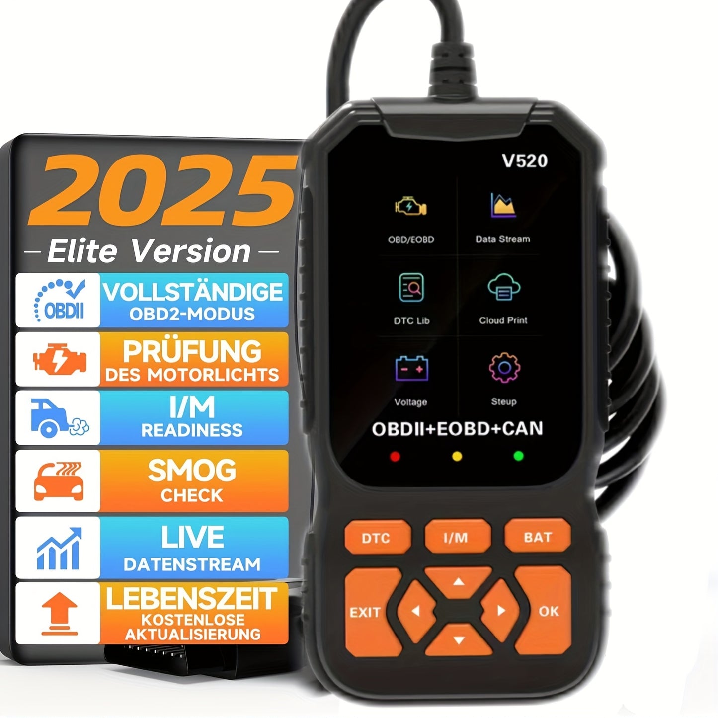 OBD2 Diagnostic Scan Tool With Live Data Cars And Trucks