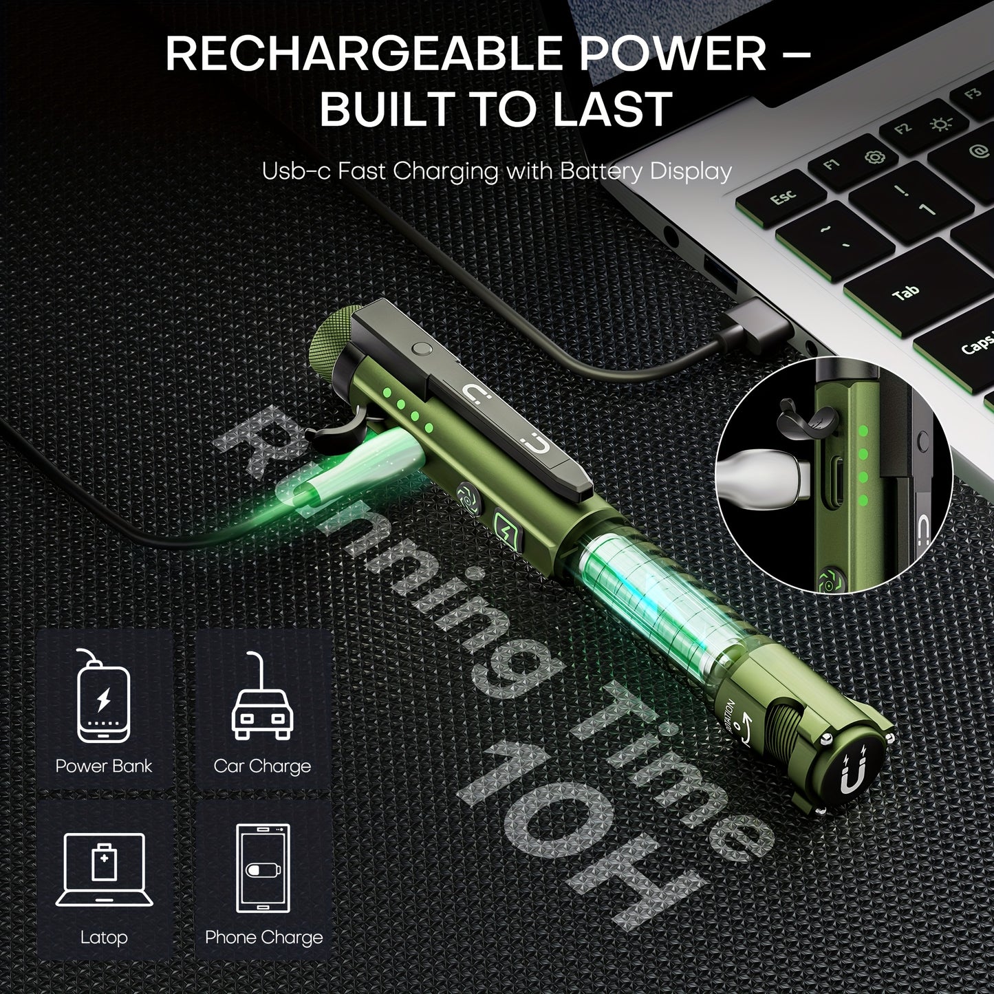 PASIION Ray Penlight EDC 600 Lumen Rechargeable Flashlight
