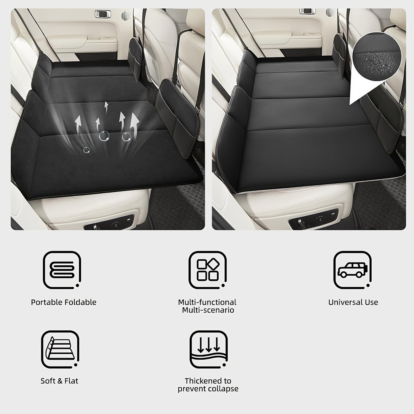 Portable Car Back Seat Extender Mattress for SUV Camping