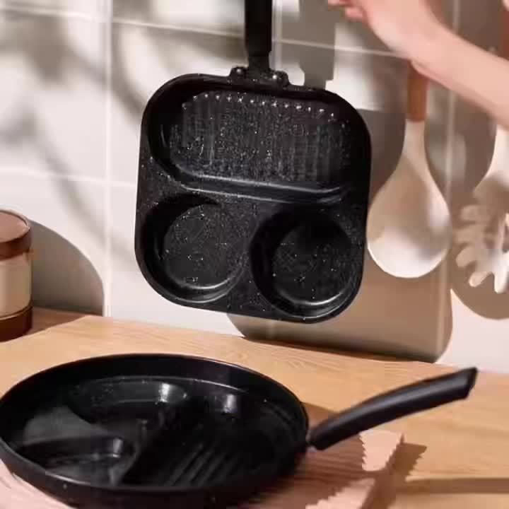 Nonstick Cast Iron Breakfast Pan For Eggs And Steak