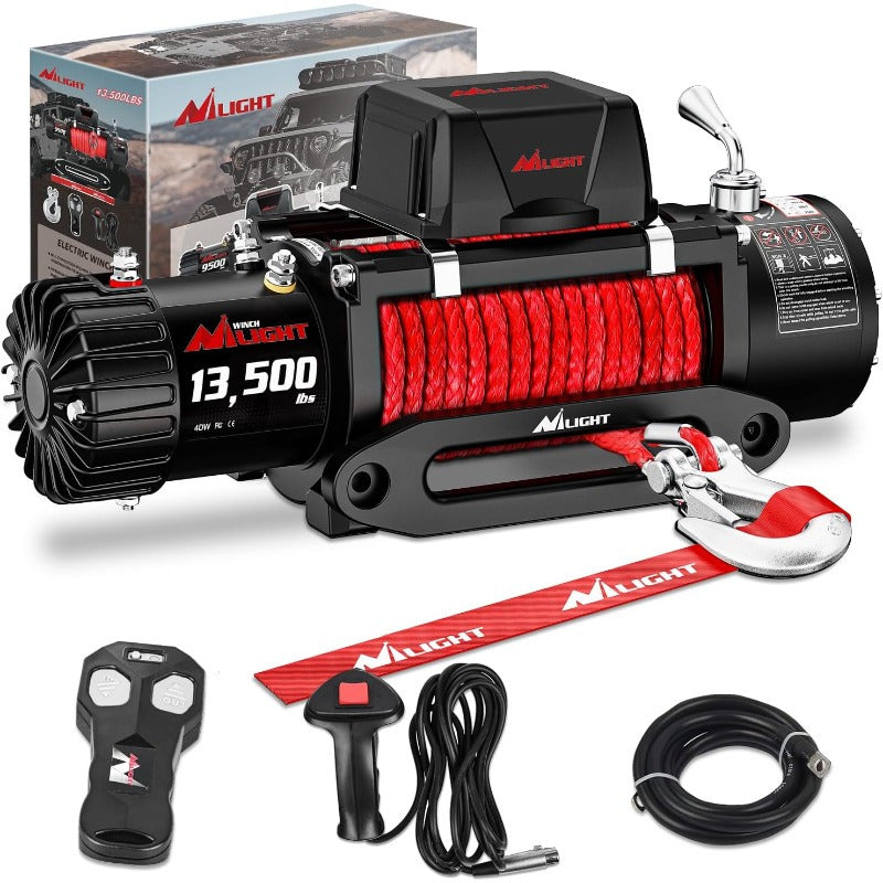 Nilight 13500 Lb Electric Winch For ATV Truck Offroad