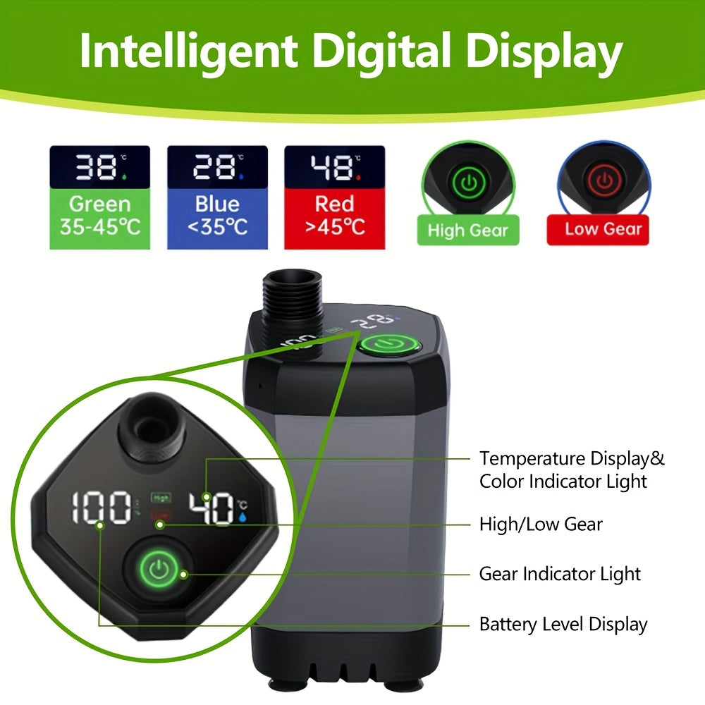 Portable Camping Shower Pump With Intelligent Display