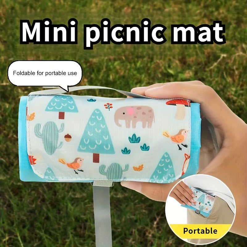 Portable Outdoor Nylon Mat With Pattern Styles For Picnics