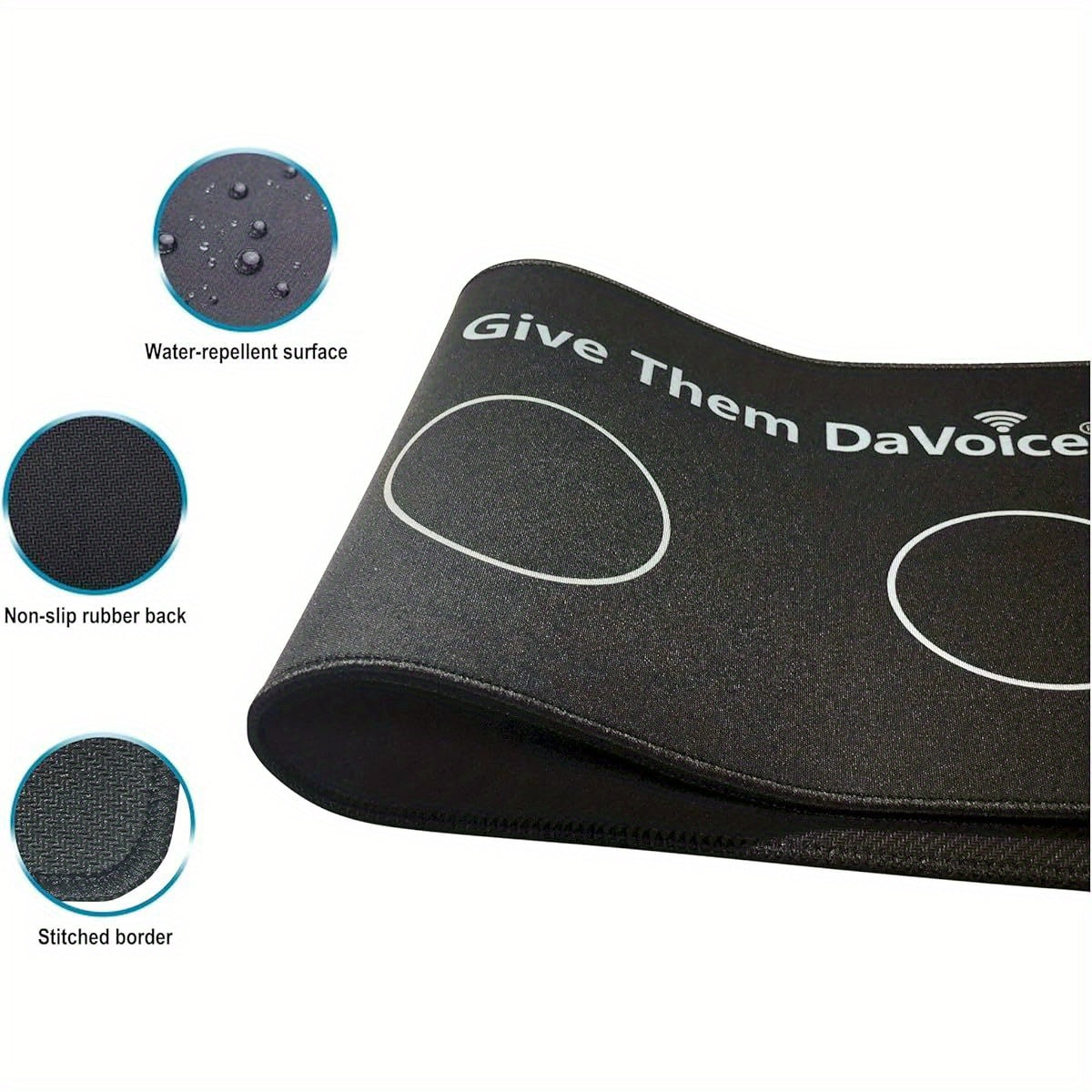 Dog Communication Buttons Training Mat with Adhesive Dots