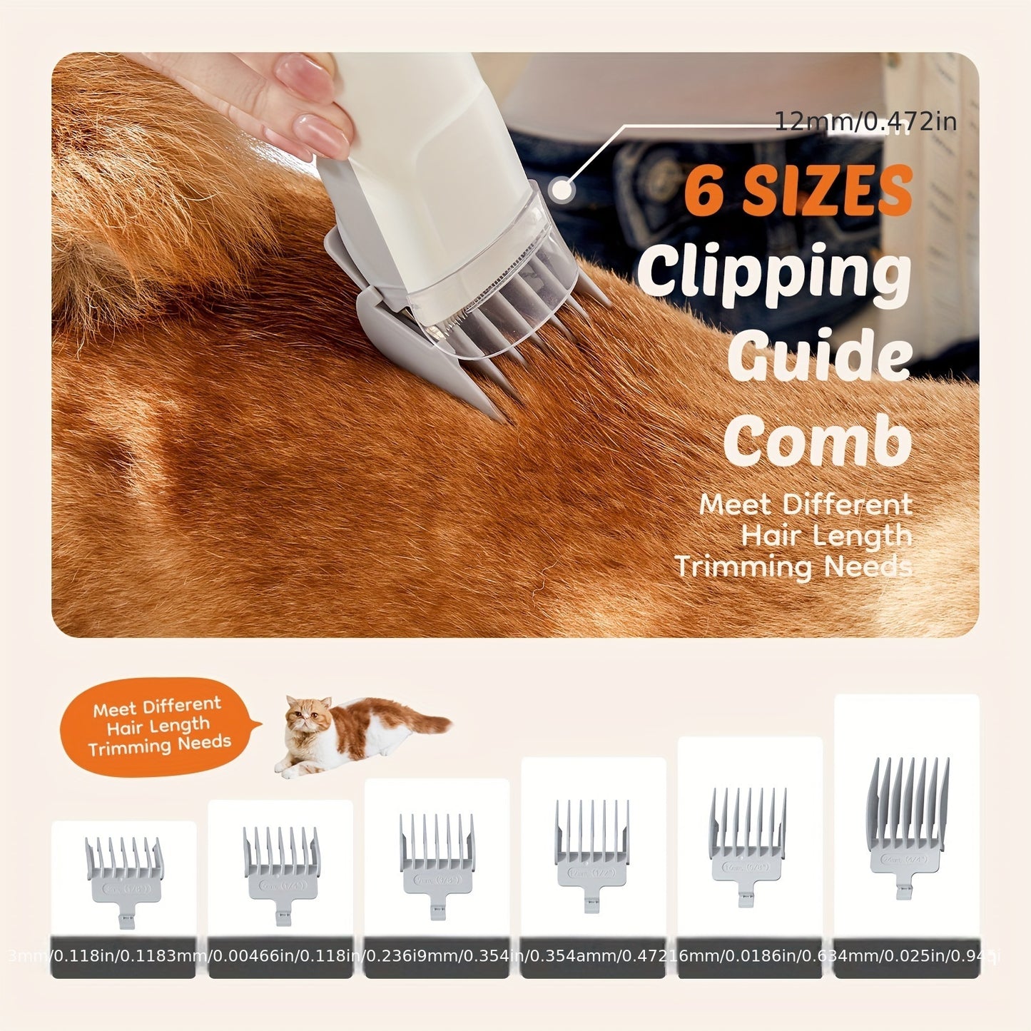 Pet Grooming Vacuum Kit with Professional Clippers and Tools