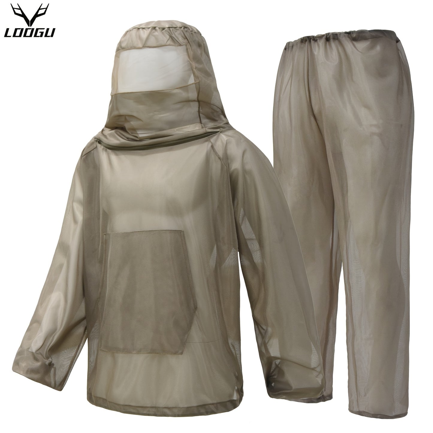 LOOGU Camouflage Mosquito Net Set for Outdoor Protection